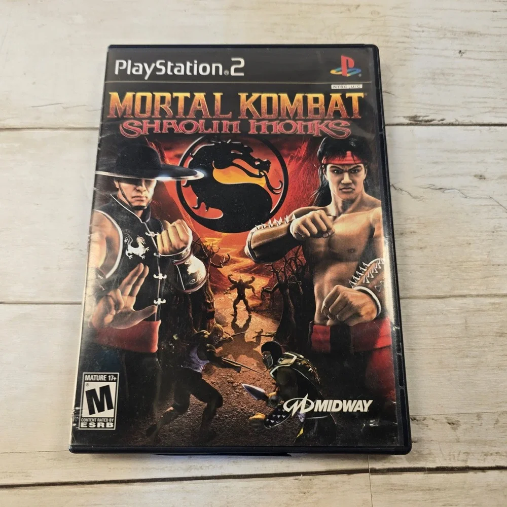 Mortal Kombat Shaolin Monks Sony PlayStation 2 PS2 Midway 2005 SLUS-21087P